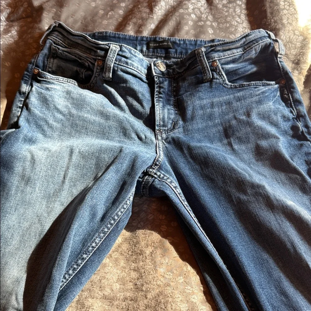 Silver Jeans Women's Light Blue Skinny Jeans - Picture 5 of 6